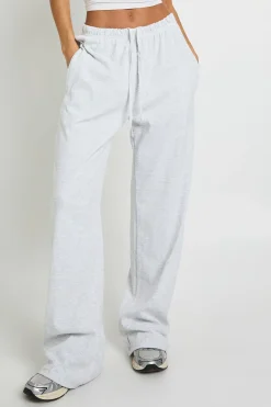Pantalon Large Côtelé Taille Haute