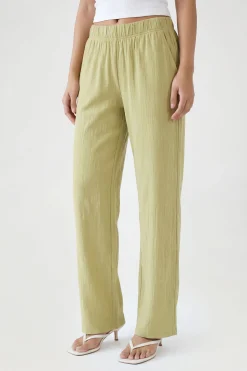 boohoo Pantalon Large À Côtes Basique<Femme Pantalons|Basiques