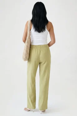 boohoo Pantalon Large À Côtes Basique<Femme Pantalons|Basiques