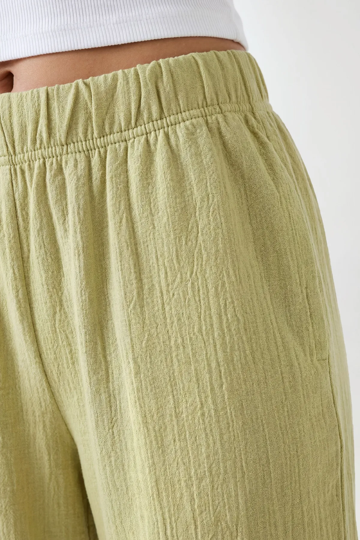 boohoo Pantalon Large À Côtes Basique<Femme Pantalons|Basiques