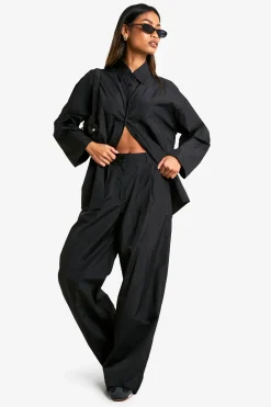 boohoo Pantalon large décontracté<Femme Pantalons