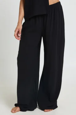 Pantalon Large De Plage Aspect Lin