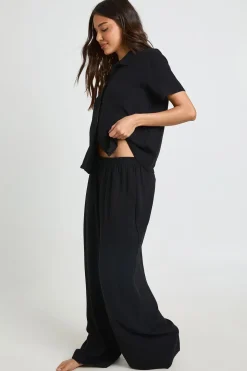 Pantalon Large De Plage Aspect Lin