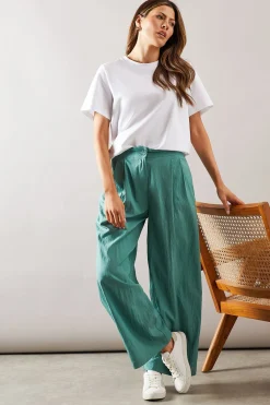 Wallis Pantalon Large à Détails Plissés<Femme Pantalons