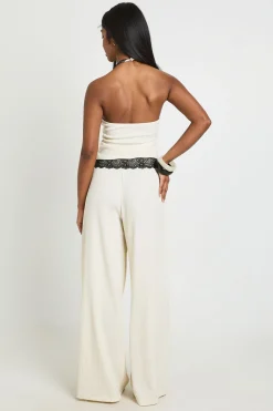Pantalon Large À Effet Froissé
