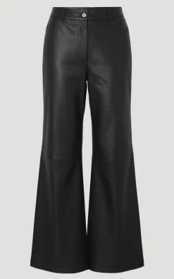 Pantalon Large en Cuir