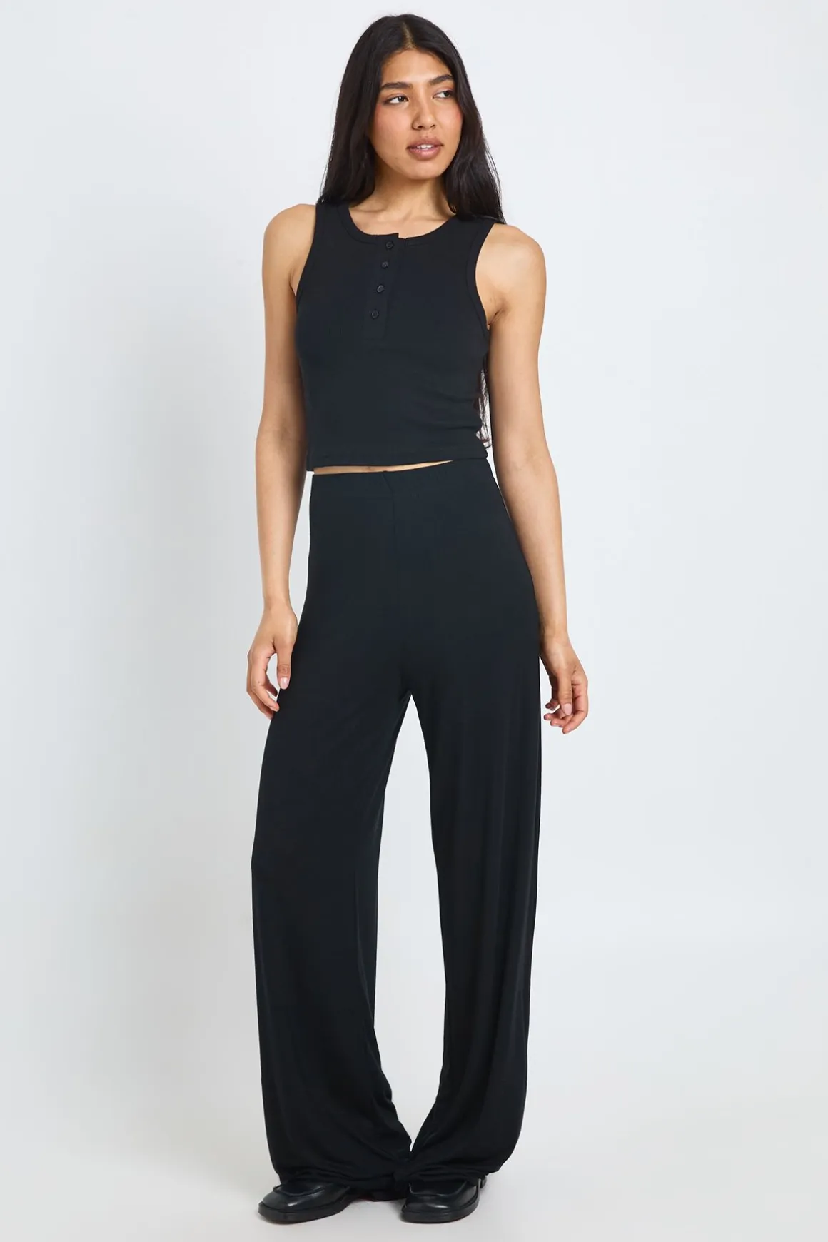 Pantalon Large En Jersey De Tous Les Jours Pour Grandes Tailles