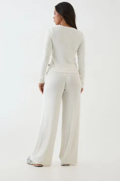 Pantalon Large En Maille Pointelle Dsgn Studio