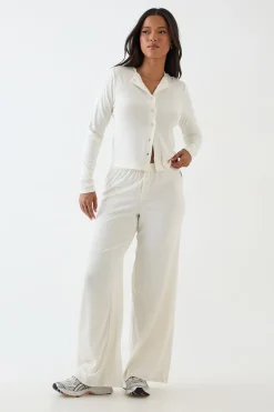 Pantalon Large En Maille Pointelle Dsgn Studio