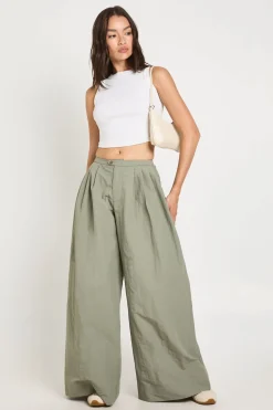 Pantalon Large En Nylon