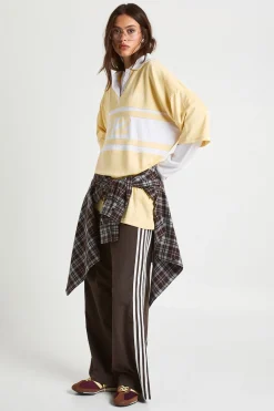 boohoo Pantalon Large En Nylon À Bandes Latérales<Femme Pantalons