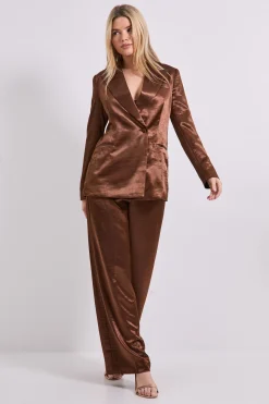 Pantalon Large en Satin