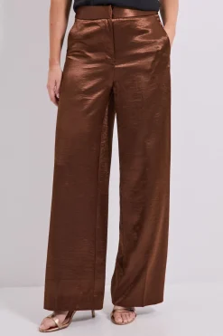 Pantalon Large en Satin