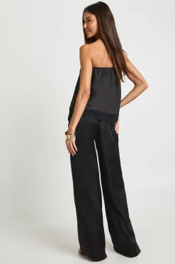 Pantalon Large en Satin