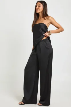 Pantalon Large en Satin
