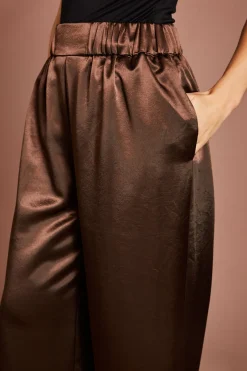 Coast Pantalon Large En Satin<Femme Pantalons|Satin Et Dentelle
