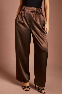 Coast Pantalon Large En Satin<Femme Pantalons|Satin Et Dentelle