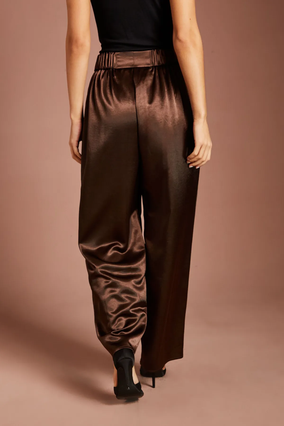 Coast Pantalon Large En Satin<Femme Pantalons|Satin Et Dentelle