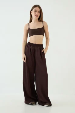 Pantalon Large En Satin Dsgn Studio