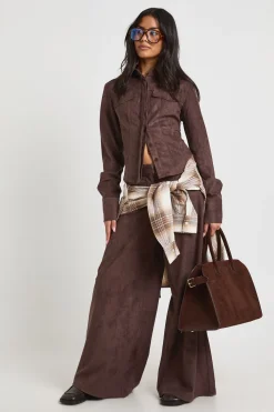 Pantalon Large En Synthétique