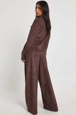 Pantalon Large En Synthétique