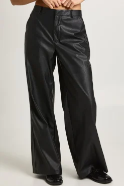 boohoo Pantalon Large En Synthétiquecuir<Femme Pantalons