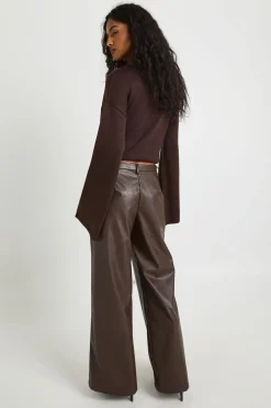 Pantalon Large En Synthétique