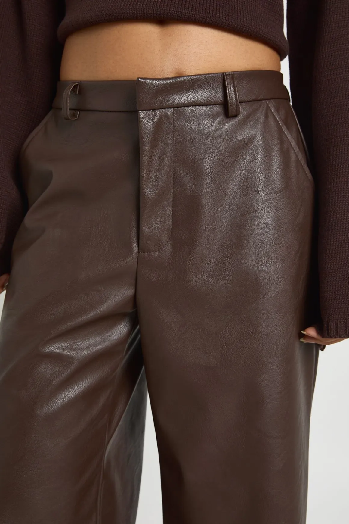 Pantalon Large En Synthétique