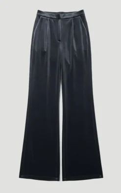 KarenMillen Pantalon Large en Velours Tissé<Femme Pantalons|Tailleurs