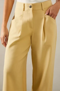 Pantalon Large à Fines Rayures Petite