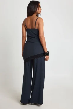 boohoo Pantalon Large Froissé<Femme Pantalons
