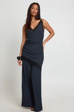 boohoo Pantalon Large Froissé<Femme Pantalons