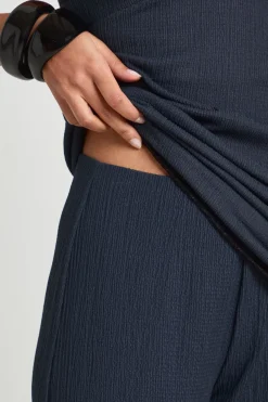 boohoo Pantalon Large Froissé<Femme Pantalons