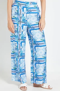 Wallis Pantalon Large À Imprimé Tropical<Femme Pantalons