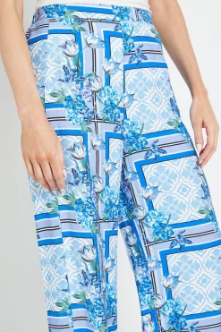 Wallis Pantalon Large À Imprimé Tropical<Femme Pantalons
