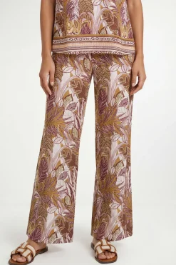 Wallis Pantalon Large À Imprimé Tropical<Femme Pantalons