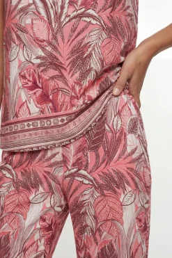 Wallis Pantalon Large À Imprimé Tropical Petite<Femme Pantalons