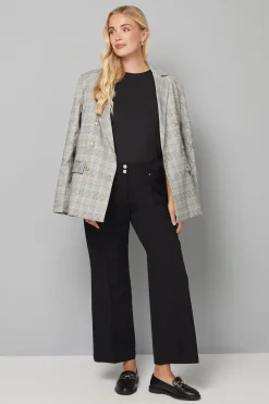 Pantalon Large Intelligent Noir Petite Taille