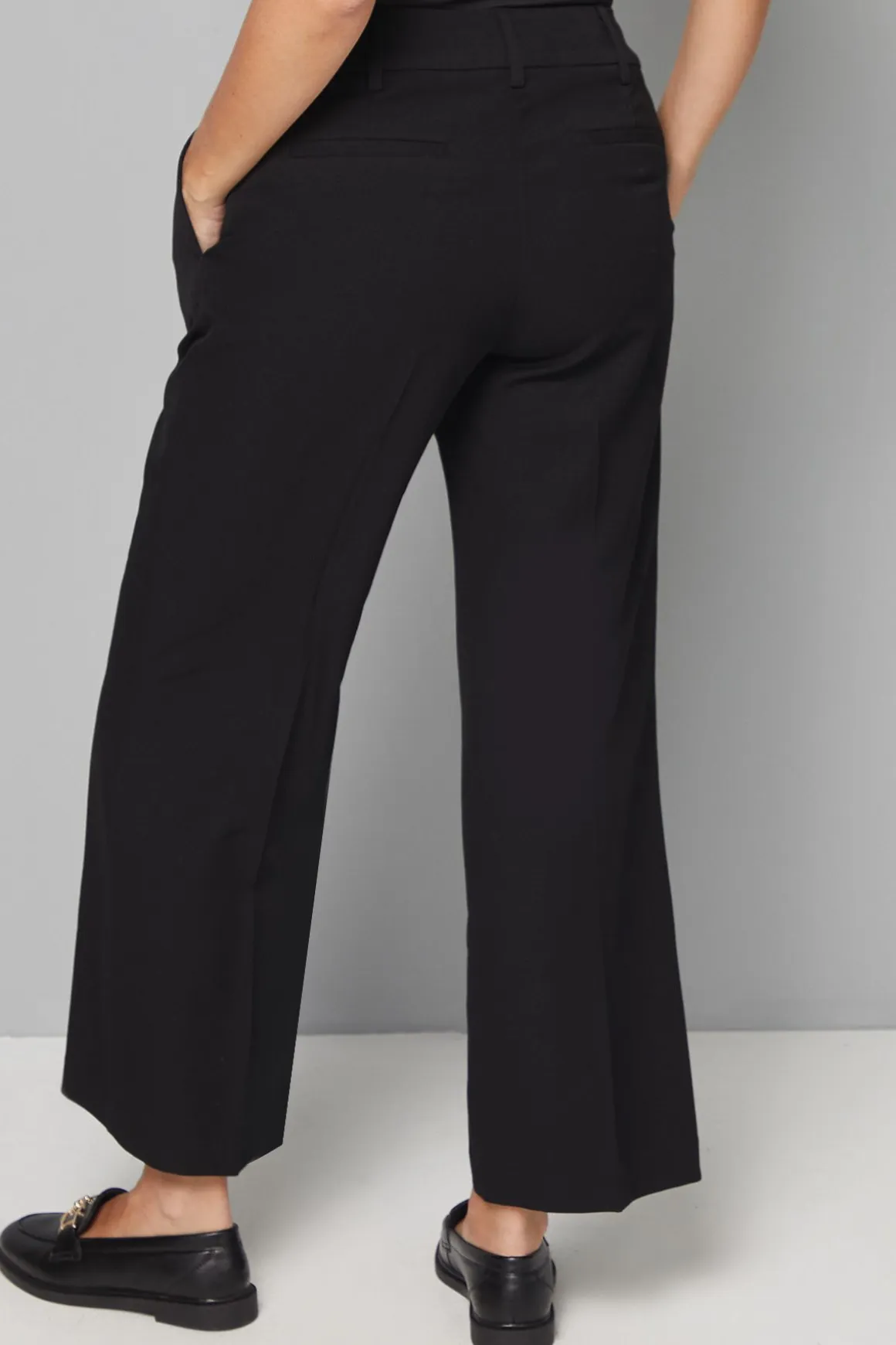 Pantalon Large Intelligent Noir Petite Taille
