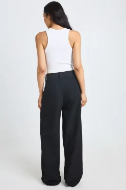 boohoo Pantalon Large À Jambes Larges Avec Ceinture En Tissu Assorti Pour Grande Taille<Femme Pantalons