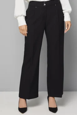 Pantalon Large Noir Élégant