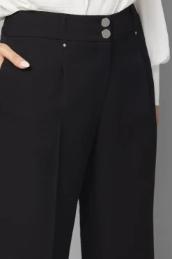 Pantalon Large Noir Élégant
