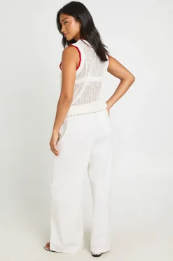 Pantalon Large Petite Aspect Lin