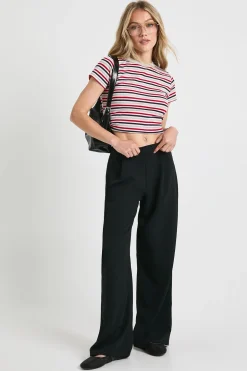 Pantalon Large Petite Boohoo Basics