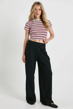 Pantalon Large Petite Boohoo Basics
