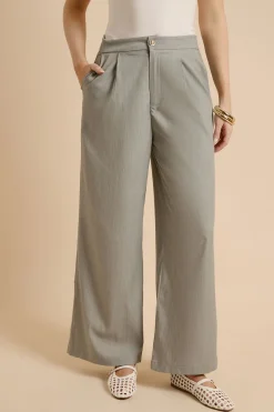 Pantalon Large À Pinces