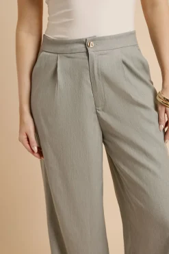 Pantalon Large À Pinces
