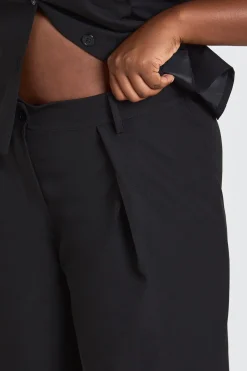 Pantalon Large À Pinces Frontales Extrêmes Grande Taille