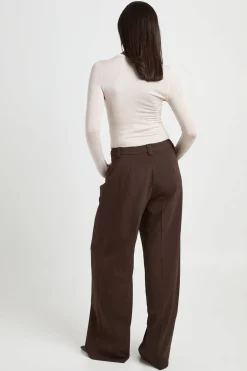 Pantalon Large À Plis