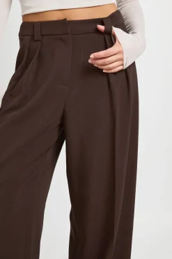 Pantalon Large À Plis